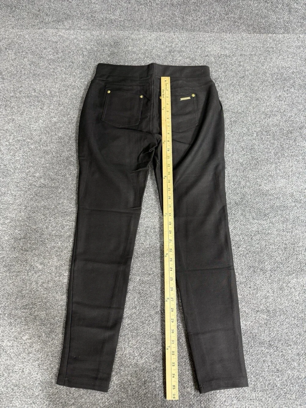 Michael Kors Womens Pants Medium Black Pull On Stretch Slim Leg Casual Office